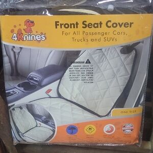 Cream Front Seat Cover for Dogs